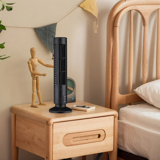 Mini Desktop Air Conditioner with USB Bladeless Cooling