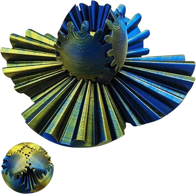 Gear Fidget Sphere with Interlocking Gears and Smooth Rotary Motion ...