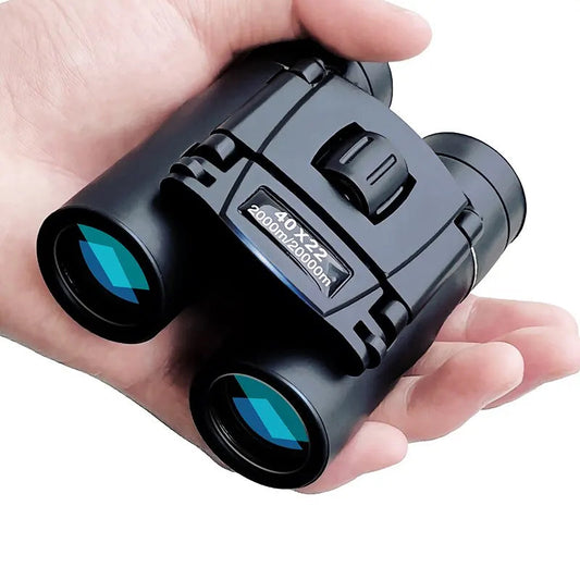 40x Binoculars with Folding Compact Design and Multicoated Optics, Carry Case Included Velocideals