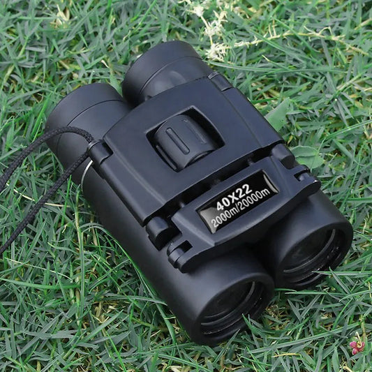 40x Binoculars with Folding Compact Design and Multicoated Optics, Carry Case Included Velocideals