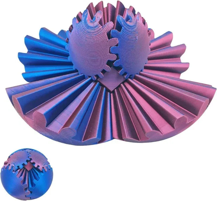 Gear Fidget Sphere with Interlocking Gears and Smooth Rotary Motion ...